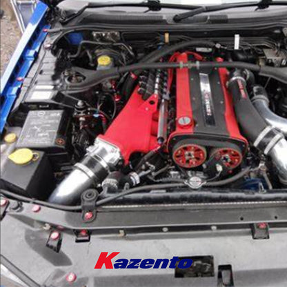 Free Shipping For Nissan Skyline R34 (GTT only) KZ Style Carbon Fiber Engine Cooling Panel