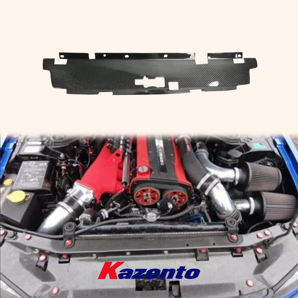 Free Shipping For Nissan Skyline R34 (GTT only) KZ Style Carbon Fiber Engine Cooling Panel