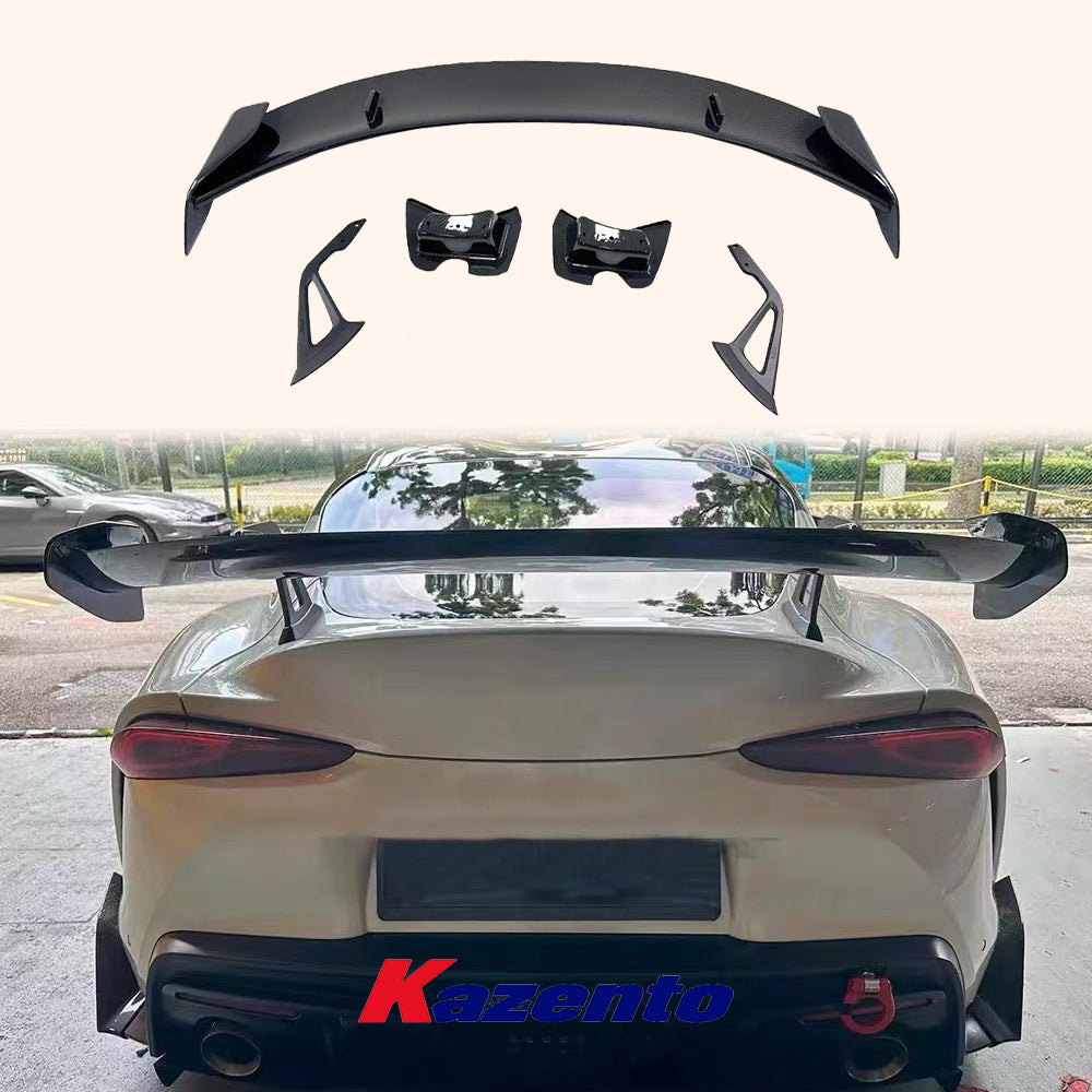 Free Shipping For Toyota Supra A90 Only AD Style Carbon Fiber Rear Trunk GT Spoiler Wing Lip