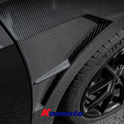 Free Shipping For VW Volkswagen GOLF 8 MK8 8th GTI R TSI KZ Style Carbon Fiber Front Vented Fender Replacement