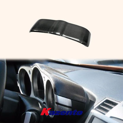 Free Shipping For Nissan Z33 350Z 2003-08 KZ Style Carbon Fiber Interior Dial Dash Cover Panel