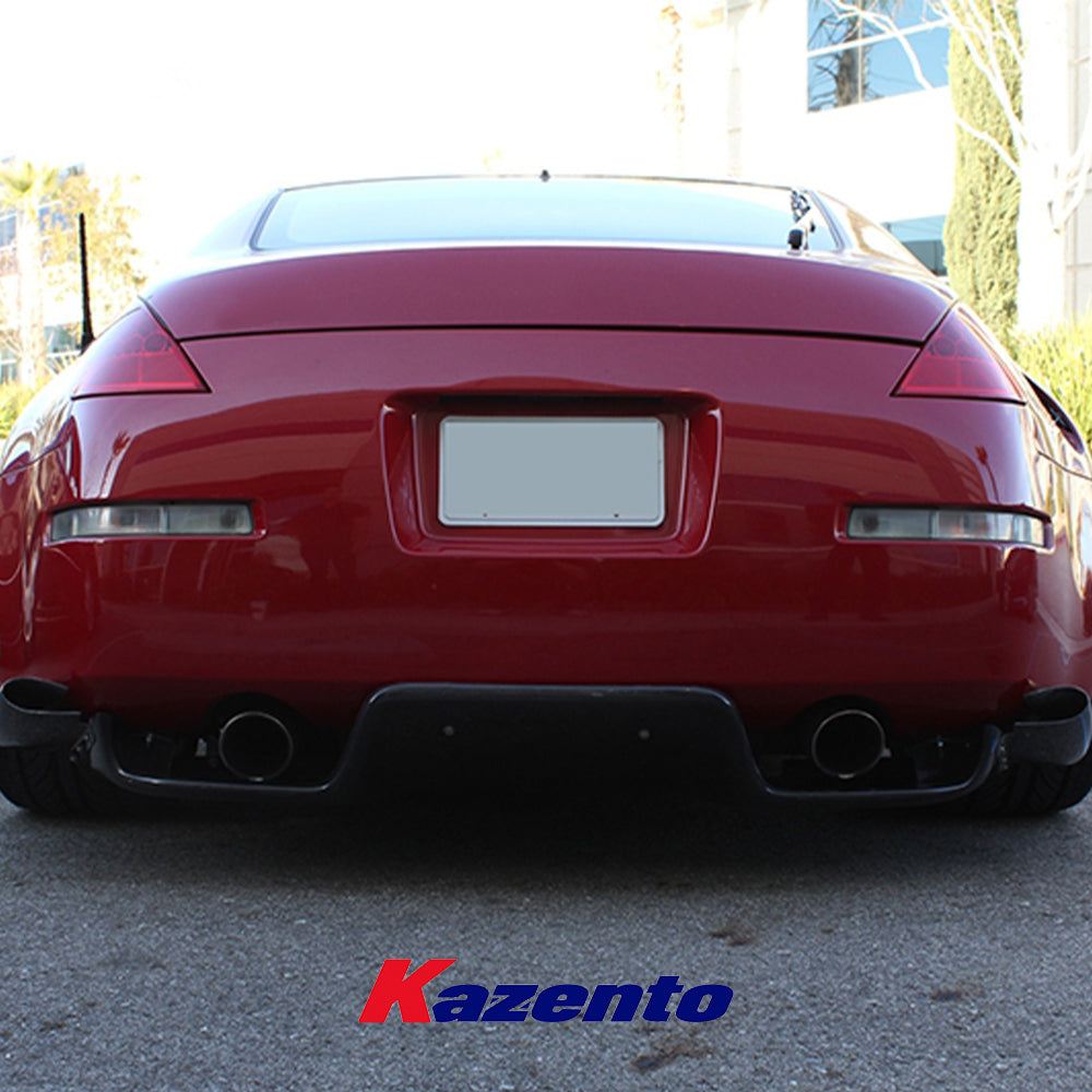 Free Shipping For Nissan Z33 350Z 2003-08 & G35 Coupe JDM TS Style Forged Carbon Rear Diffuser