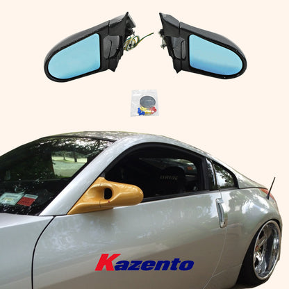 Free Shipping For Nissan Fairlady Z Z33 350Z  (LHD Only) 03-08 Carbon Fiber Side Aero Mirror