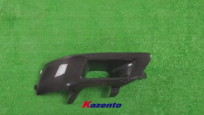 Free Shipping For Mitsubishi EVO 7 8 9 Vented Carbon Fiber Headlight Air Duct LHD Driver Side