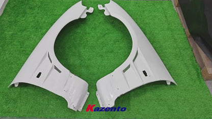 (US Instock Free Shipping) For Nissan Skyline R33 GTR BN Style FRP Unpaint Front Fender Pair Replacement