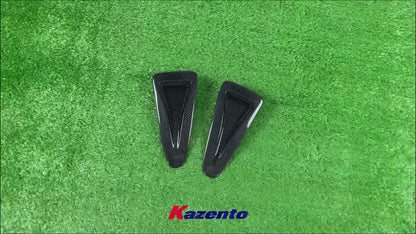 Free Shipping For Nissan R35 GTR 2008-2023 KZ Carbon Fiber Front Hood Bonnet Vents Ducts Pair