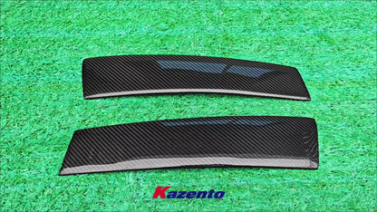 Free Shipping For Nissan Skyline R34 GTR GTT Carbon Fiber Window Side B-Pillar Cover Pair