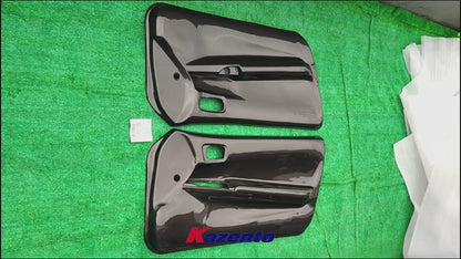 Free Shipping For Nissan Skyline R34 GTR (RHD only) KZ Carbon Fiber Inner Door Panel Card Pair