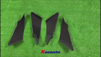 Free Shipping For Nissan 350Z Z33 03-05 Carbon Fiber Front Bumper Canard Splitters Addon 4pcs